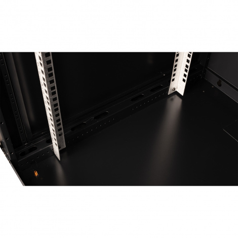 Шкаф 19" телекоммуникационный настенный, 18U 901x600х600 мм, дверь перфорация, черный